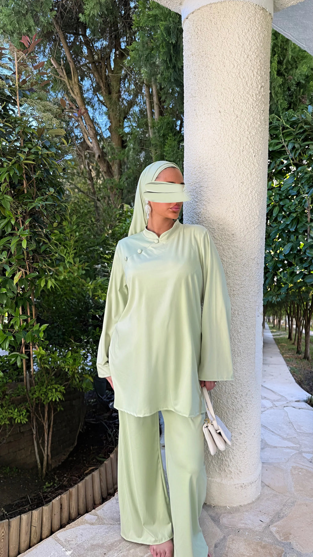 BURKINI FIDJI GREEN PASTEL