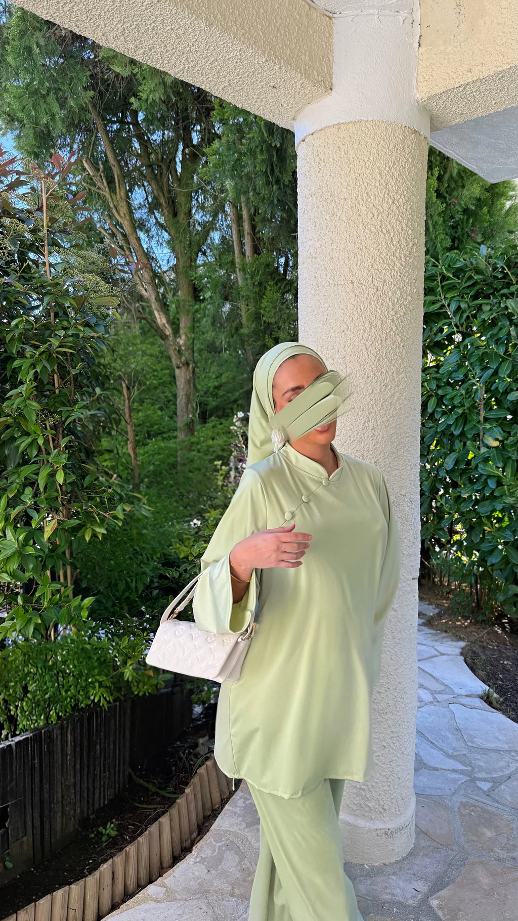 BURKINI FIDJI GREEN PASTEL